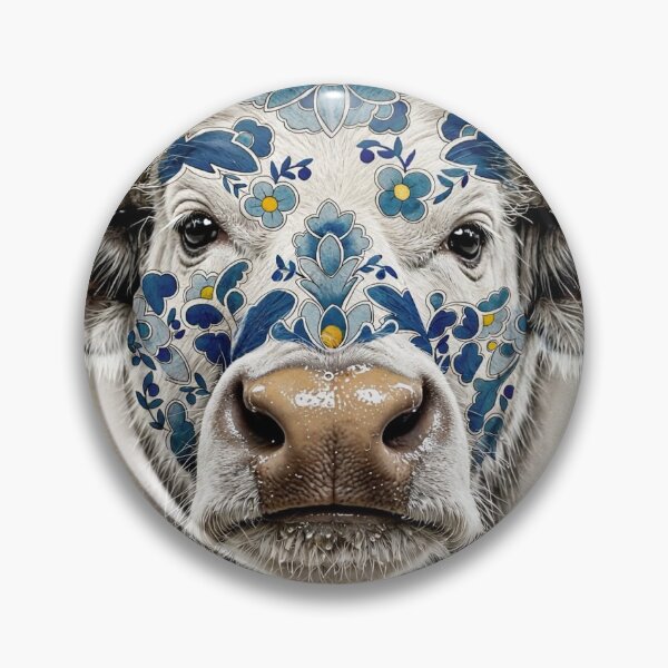 Item preview, Blue and white bull designed and sold by Staffan84.