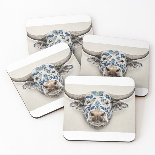 Item preview, Blue and white bull designed and sold by Staffan84.