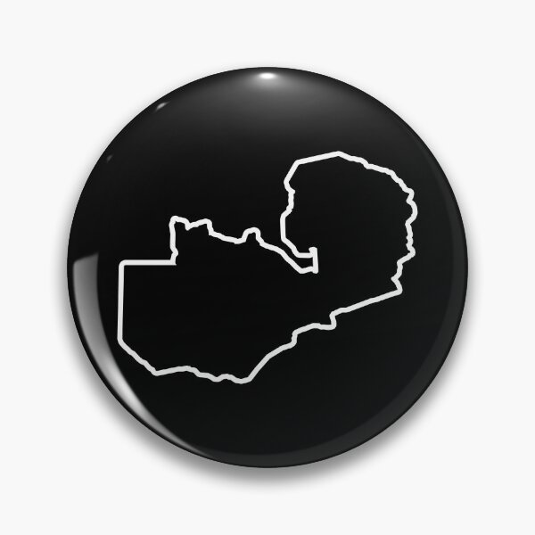 Item preview, Zambia Country Outline ZM designed and sold by shitpostee.
