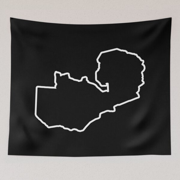 Item preview, Zambia Country Outline ZM designed and sold by shitpostee.