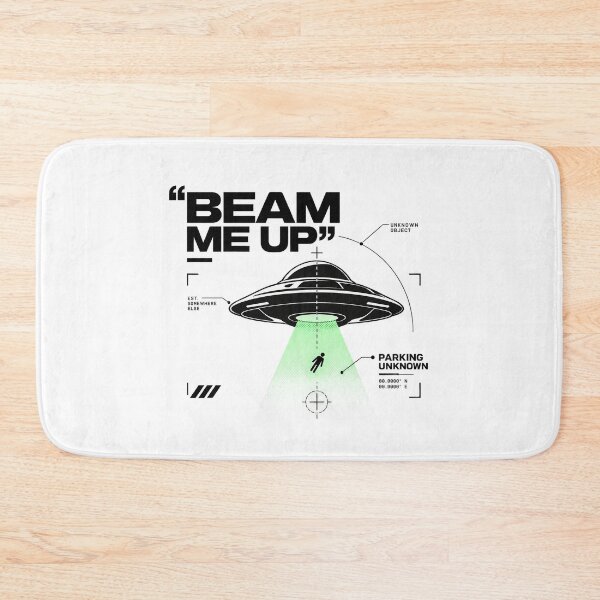 Item preview, Beam Me Up – Retro UFO Tractor Beam Abduction designed and sold by zzz888.