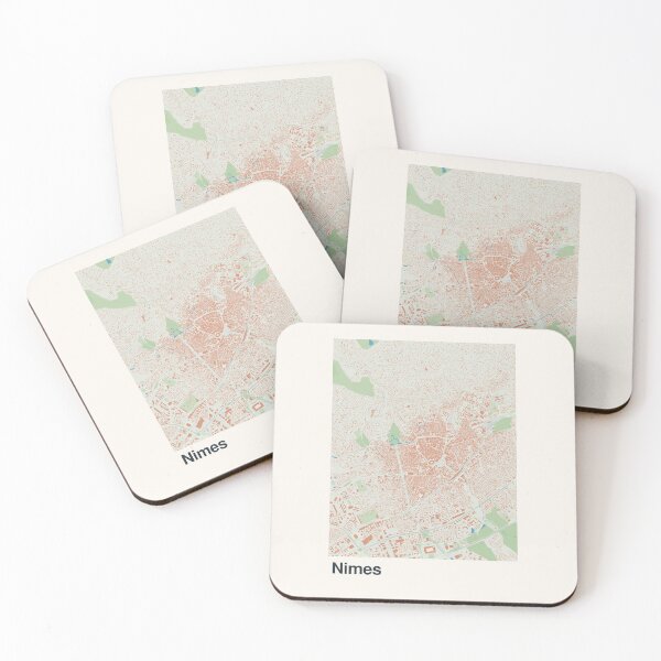 Item preview, Nimes Minimalistic Map Art designed and sold by MapsNerd.