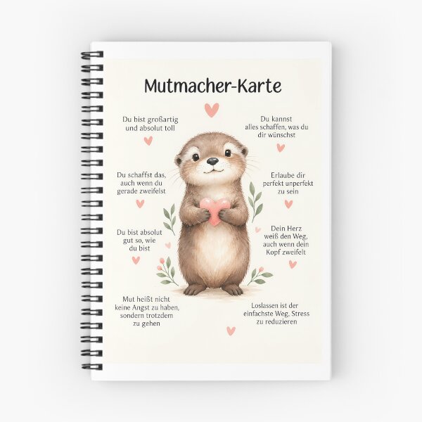 Item preview, Encouragement Card | You Can Do It Motivational Card | Cute Otter Gift designed and sold by Aesthetic-Avenue.