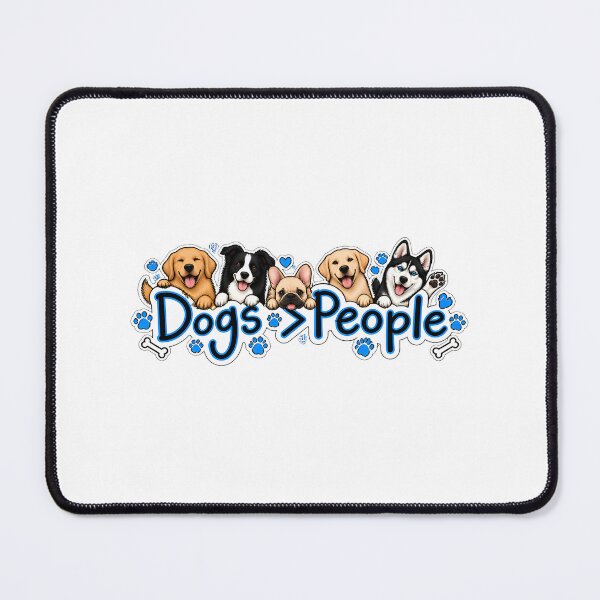 Item preview, Dogs Over People - Funny Dog Lover Graphic Design designed and sold by Tyler Rickard.