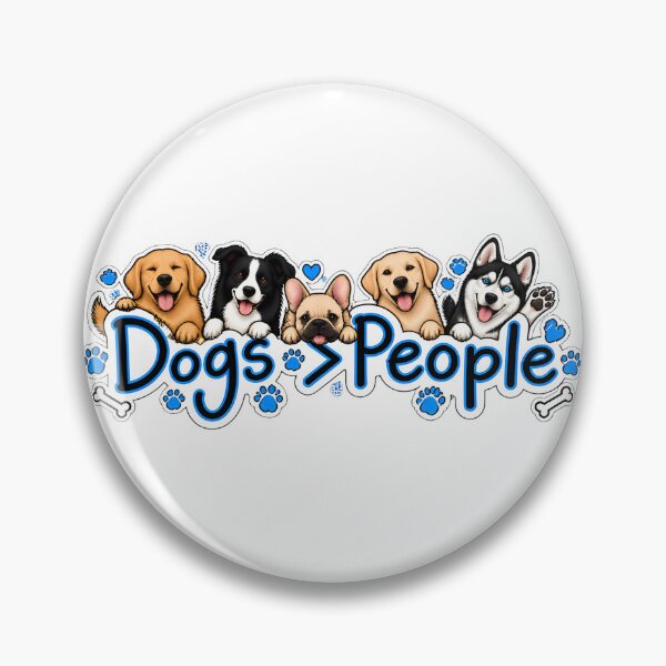 Item preview, Dogs Over People - Funny Dog Lover Graphic Design designed and sold by Tyler Rickard.