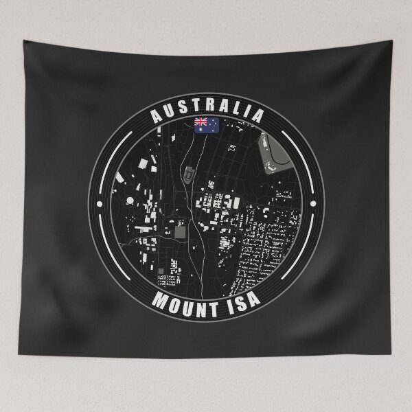 Item preview, Mount Isa Australia City Map  designed and sold by Thistle-TShop.