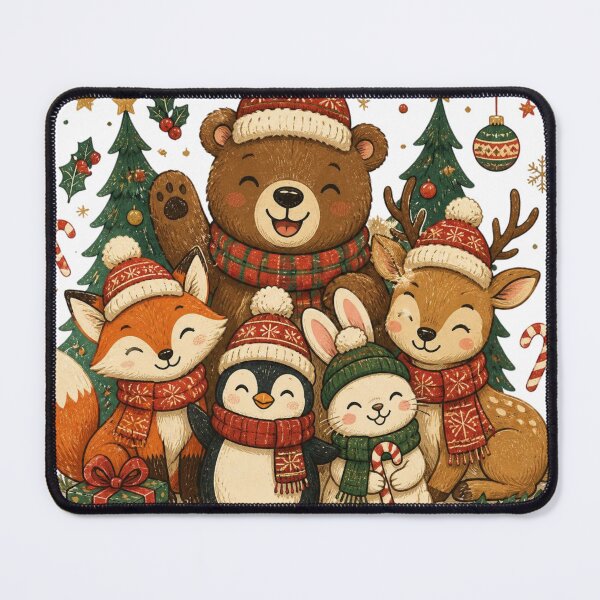 Item preview, Cute Christmas Woodland Animals Holiday Collection designed and sold by Imran75khan.
