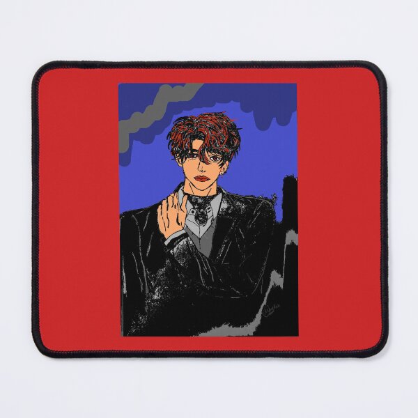 Item preview, Red eye Kpop idol in black  designed and sold by Olivia-oggy.