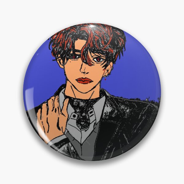 Item preview, Red eye Kpop idol in black  designed and sold by Olivia-oggy.