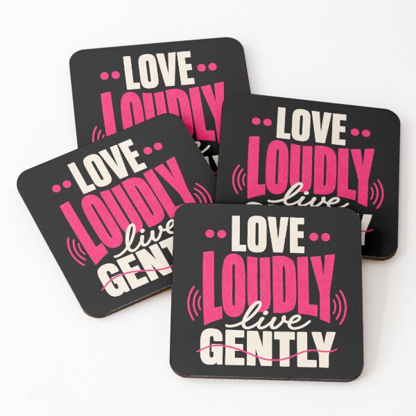 Item preview, Love Loudly Live Gently Positive Quote designed and sold by the-dovlat.