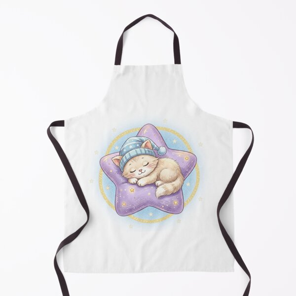 Item preview, Sleeping star kitten – gentle dream night designed and sold by Herzbaumatelier.