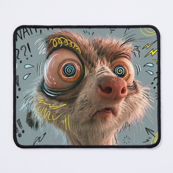 Item preview, P4N1C‑M33R R3B00T: The Spiral‑Eyed Critter Running Full Anxiety‑Lore Voltage designed and sold by Print Fiction.