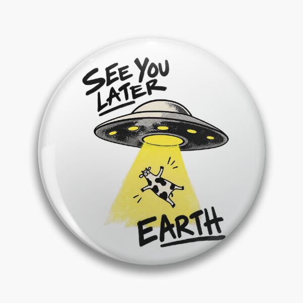 Item preview, See You Later Earth – Funny UFO Cow Abduction designed and sold by zzz888.