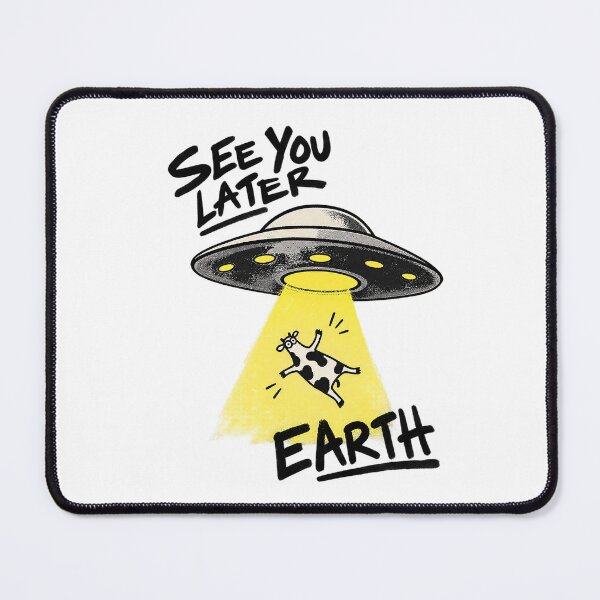 Item preview, See You Later Earth – Funny UFO Cow Abduction designed and sold by zzz888.