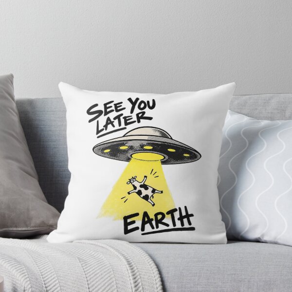 Item preview, See You Later Earth – Funny UFO Cow Abduction designed and sold by zzz888.