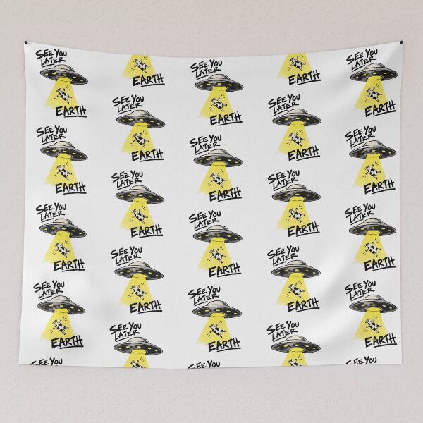 Item preview, See You Later Earth – Funny UFO Cow Abduction designed and sold by zzz888.
