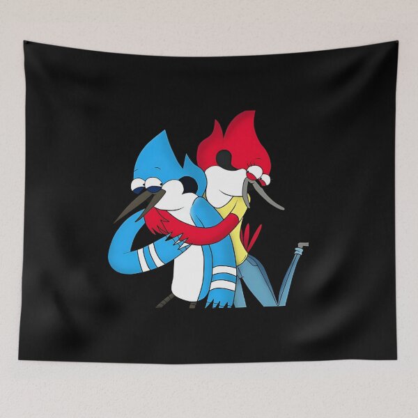 Item preview, Mordecai and Margaret Hug Cute Cartoon designed and sold by DovieSchmidt.