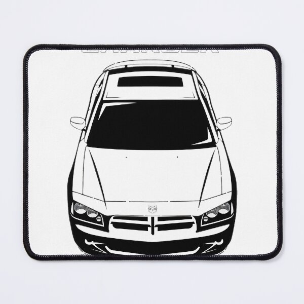 Item preview, Classic Dodge Charger LX Muscle Car Illustration Design designed and sold by DreamArtstore.