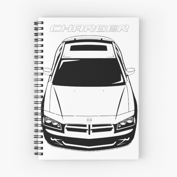 Item preview, Classic Dodge Charger LX Muscle Car Illustration Design designed and sold by DreamArtstore.