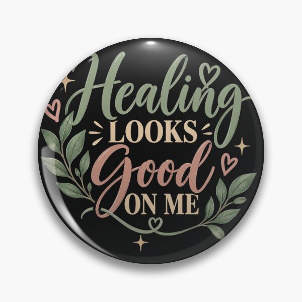 Item preview, Healing Looks Good On Me – Self Love, Healing & Positive Affirmation Botanical Design designed and sold by Sanika arts .