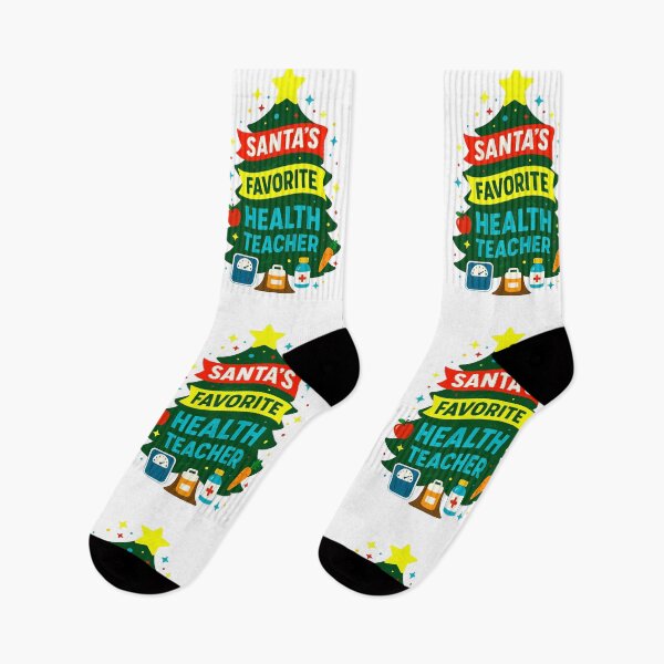 Item preview, ✨Santa’s Favorite ⭐ Health Teacher ⭐ – Wellness & Wisdom Edition designed and sold by WheelieGdArt.