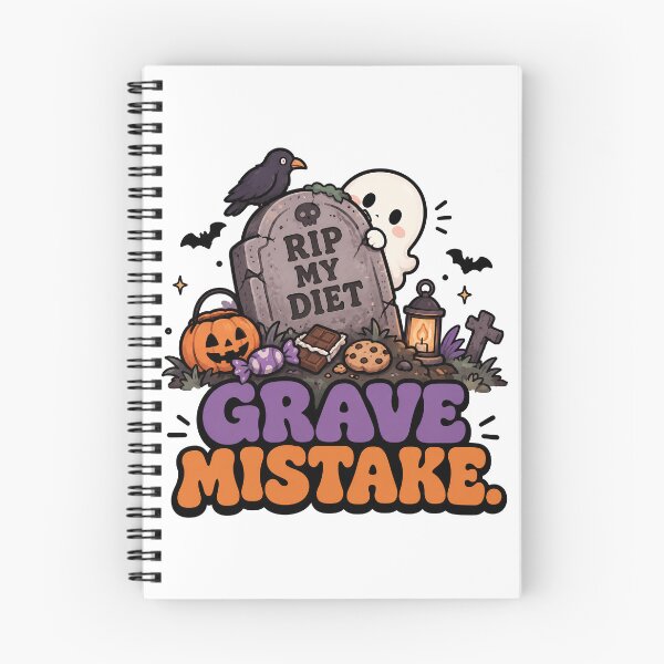 Item preview, Groovy Retro Grave Mistake - Funny Halloween RIP My Diet designed and sold by ianm1028.