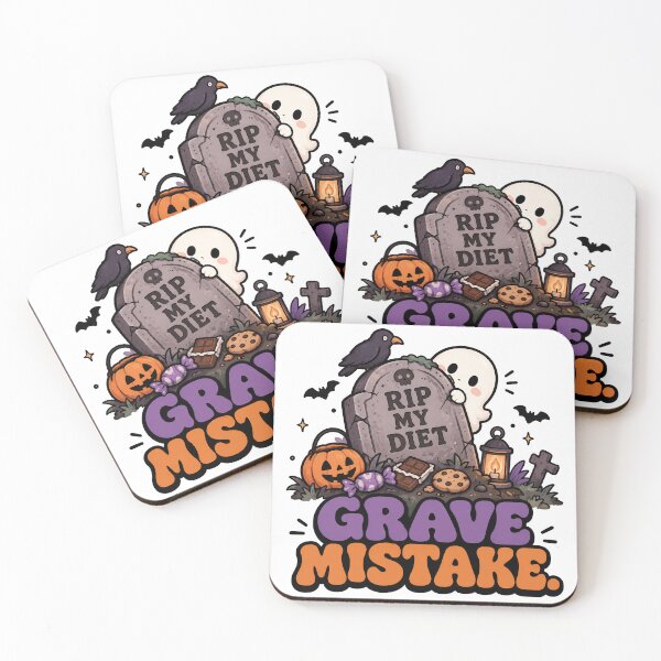 Item preview, Groovy Retro Grave Mistake - Funny Halloween RIP My Diet designed and sold by ianm1028.