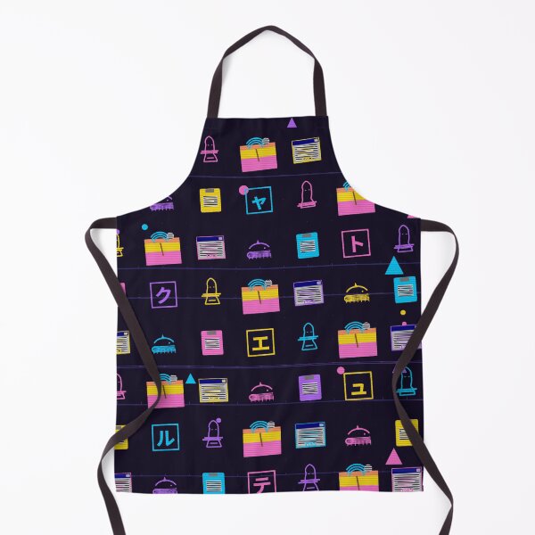 Item preview, Vaporwave 90s OS Desktop Japanese Katakana Micro Icon Seamless Pattern designed and sold by KungPowUnicorn.