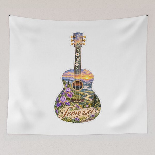 Item preview, Tennessee Smoky Mountain Guitar designed and sold by Whimspired By Paxx.