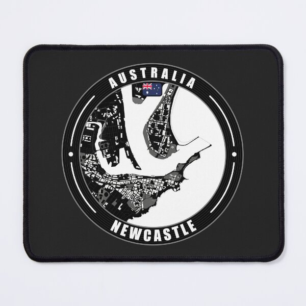 Item preview, Newcastle Australia City Map designed and sold by Thistle-TShop.