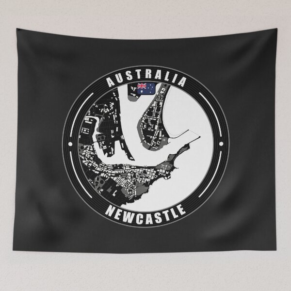 Item preview, Newcastle Australia City Map  designed and sold by Thistle-TShop.