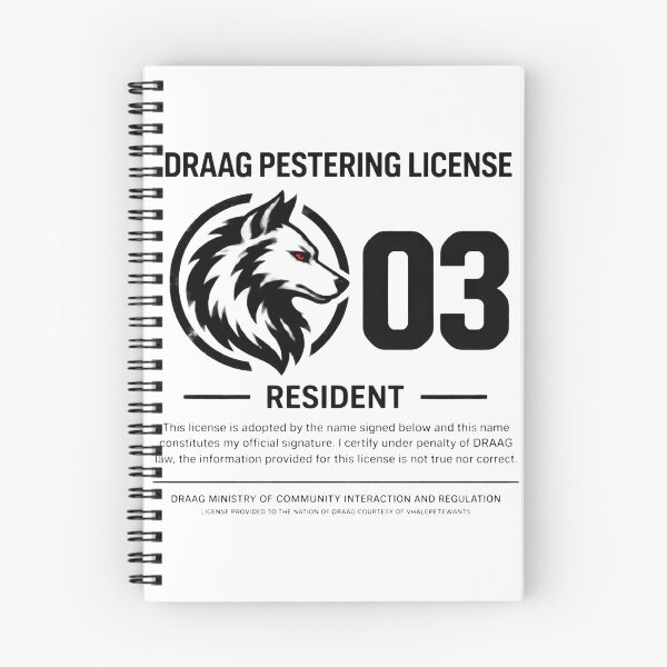 Item preview, DRAAG Pestering License Funny Sarcastic Humor Design designed and sold by Tyler Rickard.