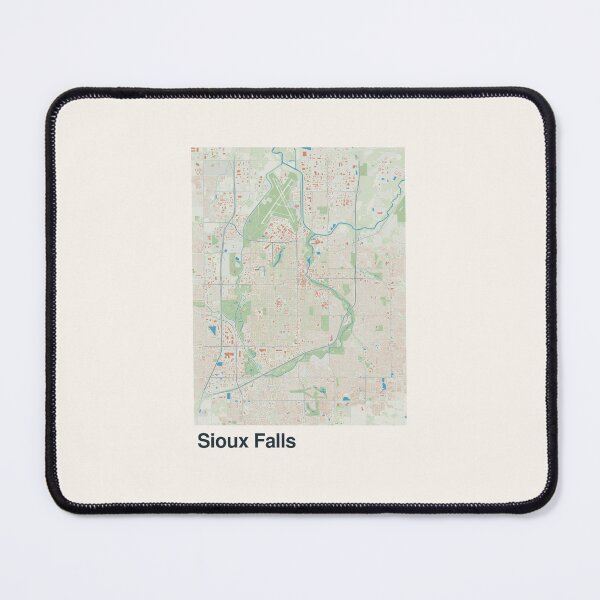 Item preview, Sioux Falls Minimalistic Map Art designed and sold by MapsNerd.