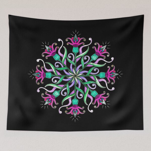 Item preview, Geometric Bloom of Celestial Vines designed and sold by Anas Arts.