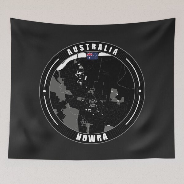Item preview, Nowra Australia City Map  designed and sold by Thistle-TShop.