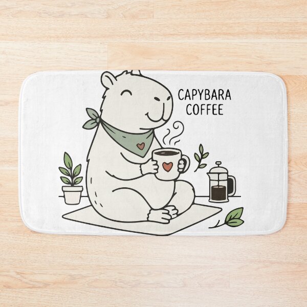 Item preview, Capybara Coffee Lover - Cute Animal Drinking Coffee designed and sold by Brexmore3.