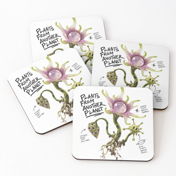 Item preview, Surreal Alien Flora Plants From Another Planet Sci Fi Art designed and sold by zzz888.