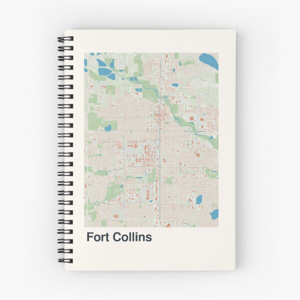 Item preview, Fort Collins Minimalistic Map Art designed and sold by MapsNerd.
