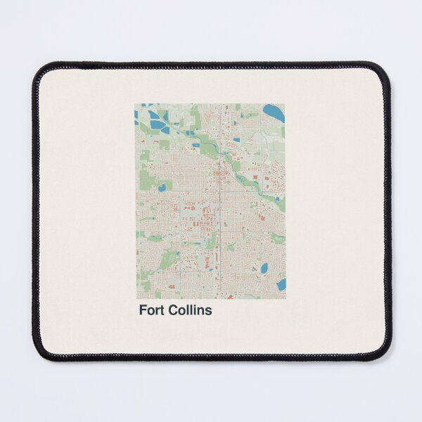 Item preview, Fort Collins Minimalistic Map Art designed and sold by MapsNerd.