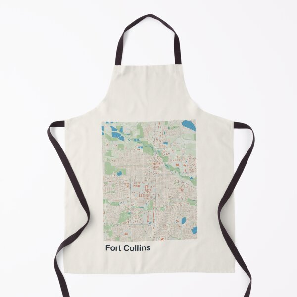 Item preview, Fort Collins Minimalistic Map Art designed and sold by MapsNerd.
