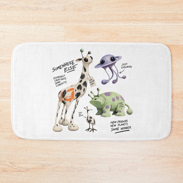 Item preview, Somewhere Else Cute Alien Wildlife Expedition Illustration designed and sold by zzz888.