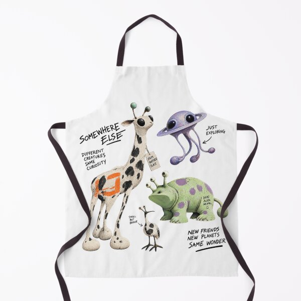 Item preview, Somewhere Else Cute Alien Wildlife Expedition Illustration designed and sold by zzz888.