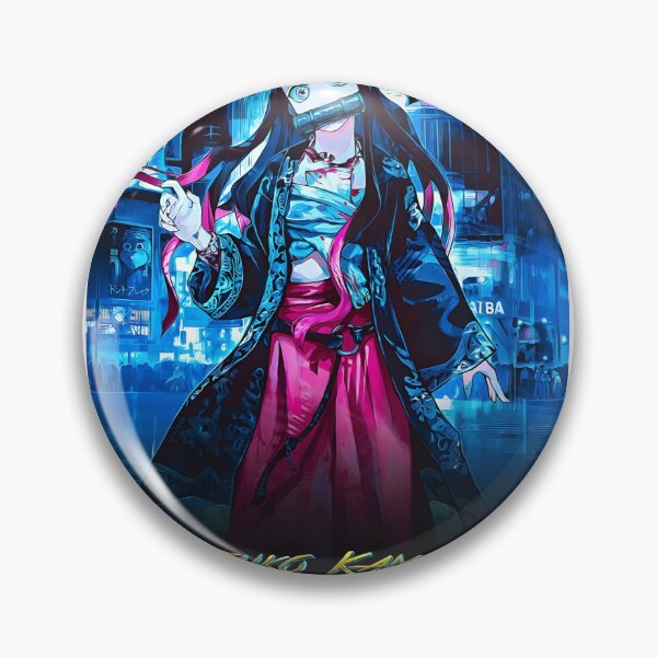 Item preview, Nezuko Kamado Cyberpunk Neon Japan Inspired Art Design designed and sold by mic44.
