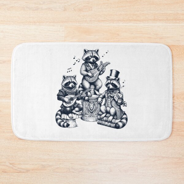 Item preview, Vintage Raccoon Music Instrument Animal Lover designed and sold by dian-rody-crest.