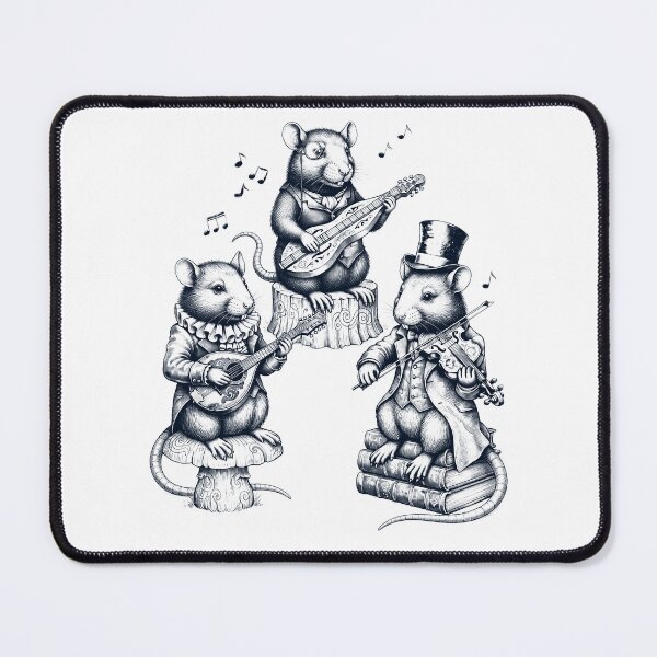 Item preview, Vintage Rat Music Instrument Animal Lover designed and sold by dian-rody-crest.