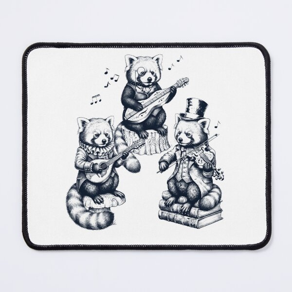 Item preview, Vintage Red Panda Music Instrument Animal Lover designed and sold by dian-rody-crest.