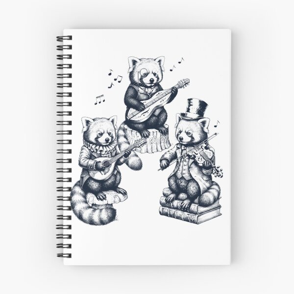 Item preview, Vintage Red Panda Music Instrument Animal Lover designed and sold by dian-rody-crest.