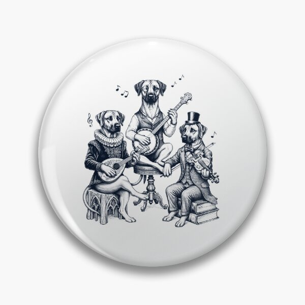 Item preview, Vintage Rhodesian Ridgeback Music Instrument Dog Lover designed and sold by dian-rody-crest.