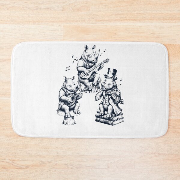 Item preview, Vintage Rhino Music Instrument Animal Lover designed and sold by dian-rody-crest.