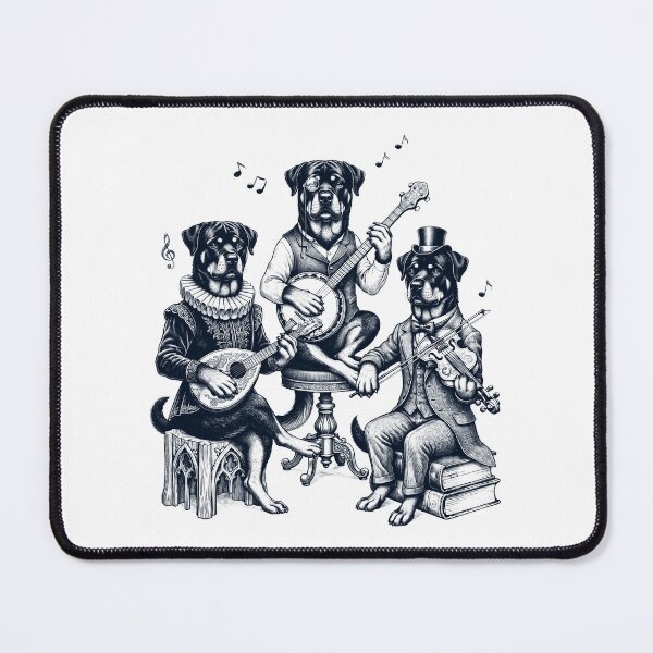 Item preview, Vintage Rottweiler Music Instrument Dog Lover designed and sold by dian-rody-crest.